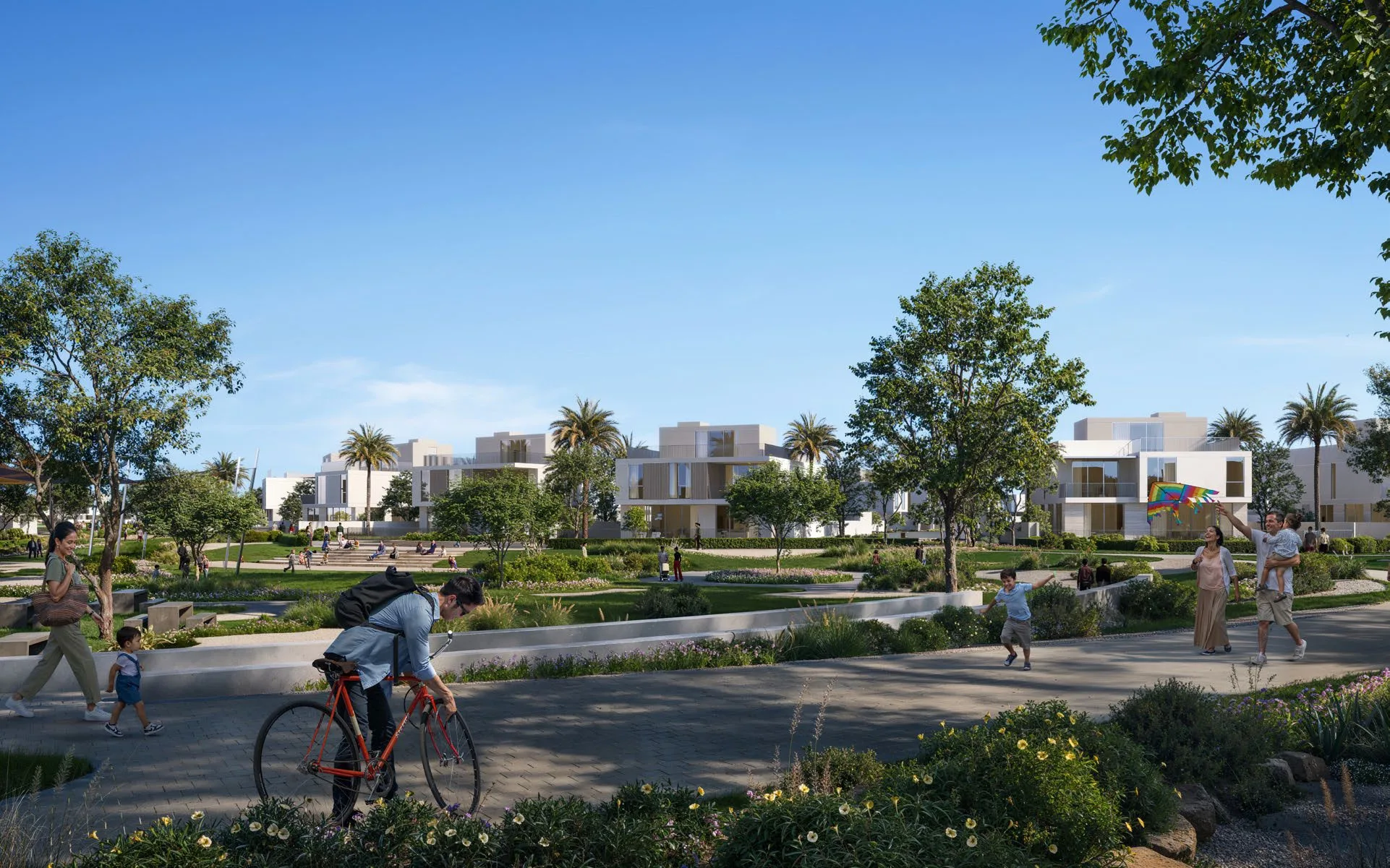 Lunaya lagoon landscape and residences